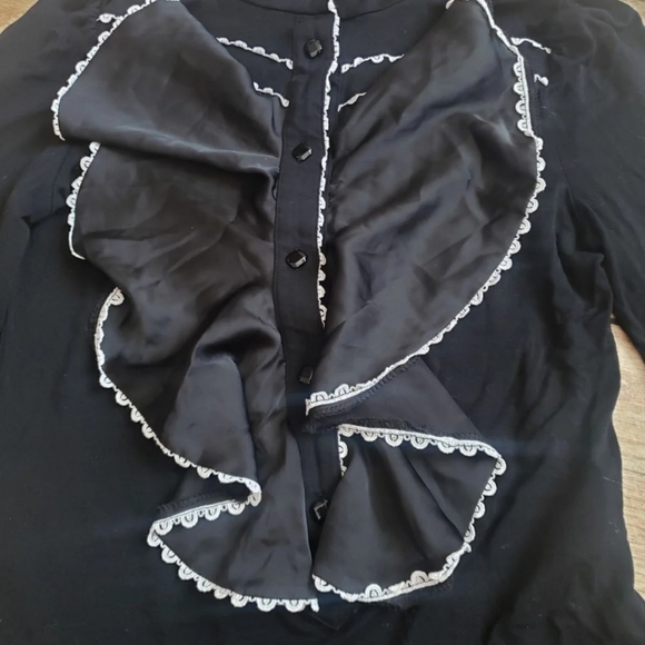 Plastic Island Ruffle Blouse - Picture 2 of 5